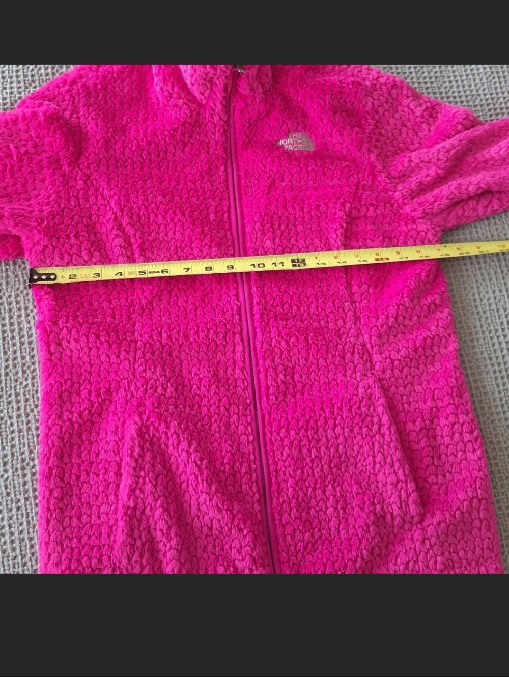 The North Face Bright Pink Sherpa Fleece Full-Zip Jacket - Picture 3 of 8